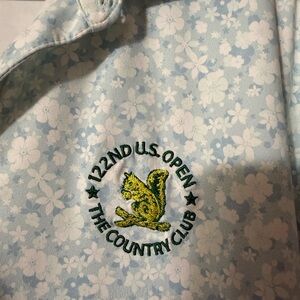 Blue Floral Men's Polo Shirt